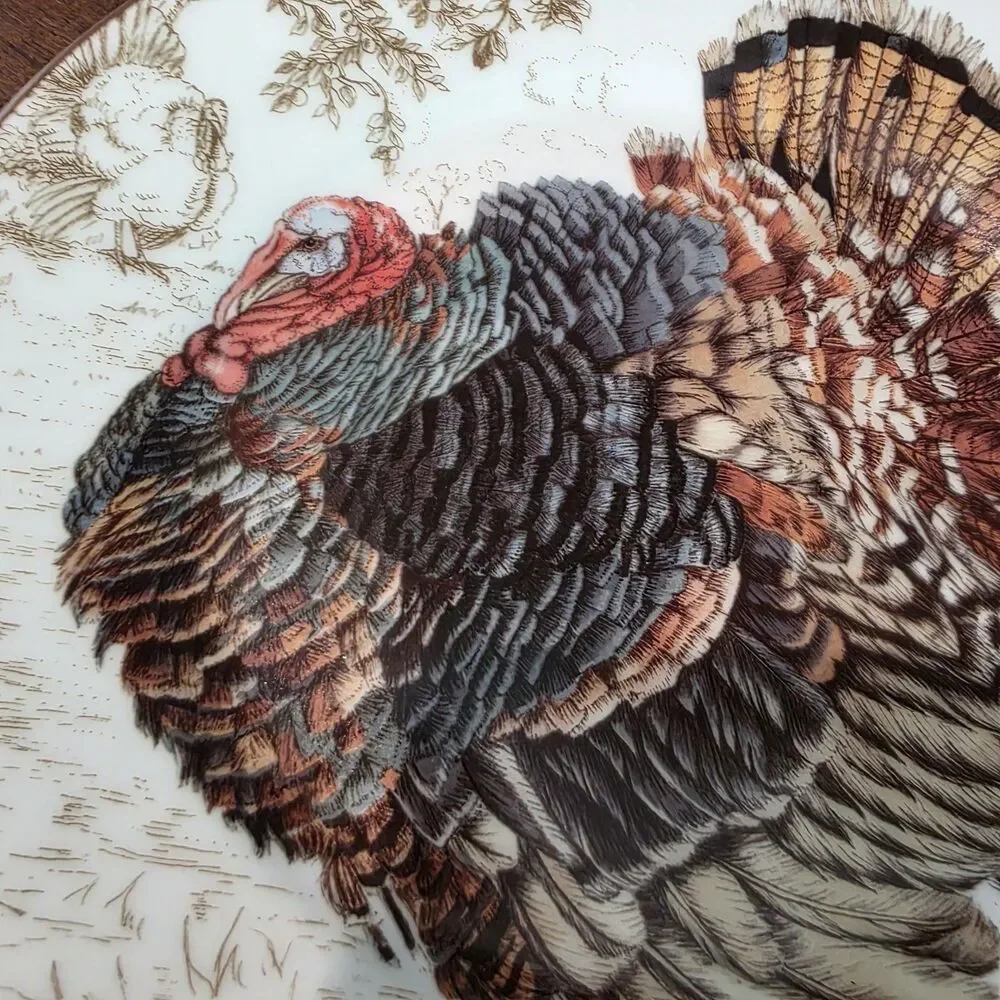 Williams Sonoma Turkey Lunch Salad Dessert Plate 9”